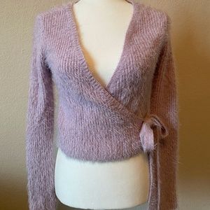 NWT  ASTR super soft ballerina wrap sweater